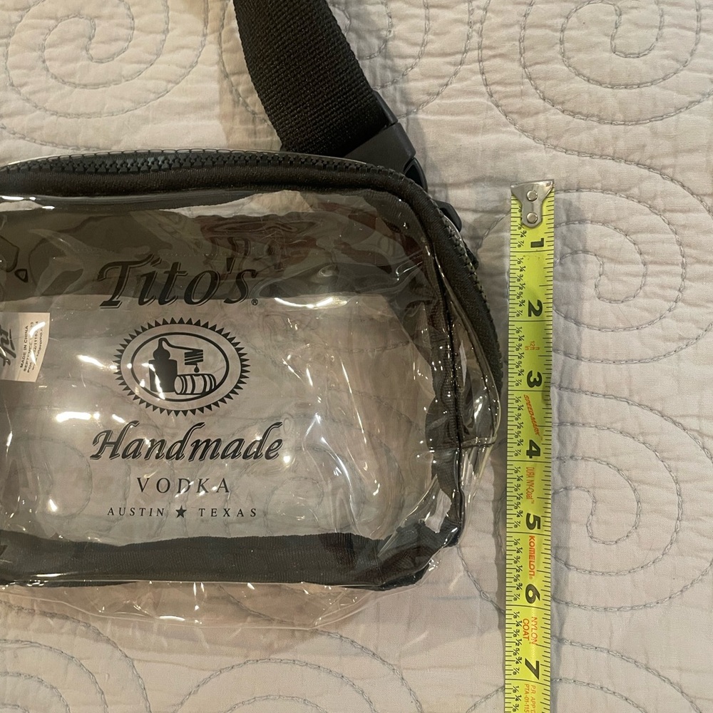 Tito's Handmade Vodka Clear and Black Belt Bag - Picture 7 of 7
